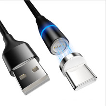 Electrical Power 5A Quick Data Transfer Magnetic Charging Cable For Type C Phone USB Magnet Charger Wire